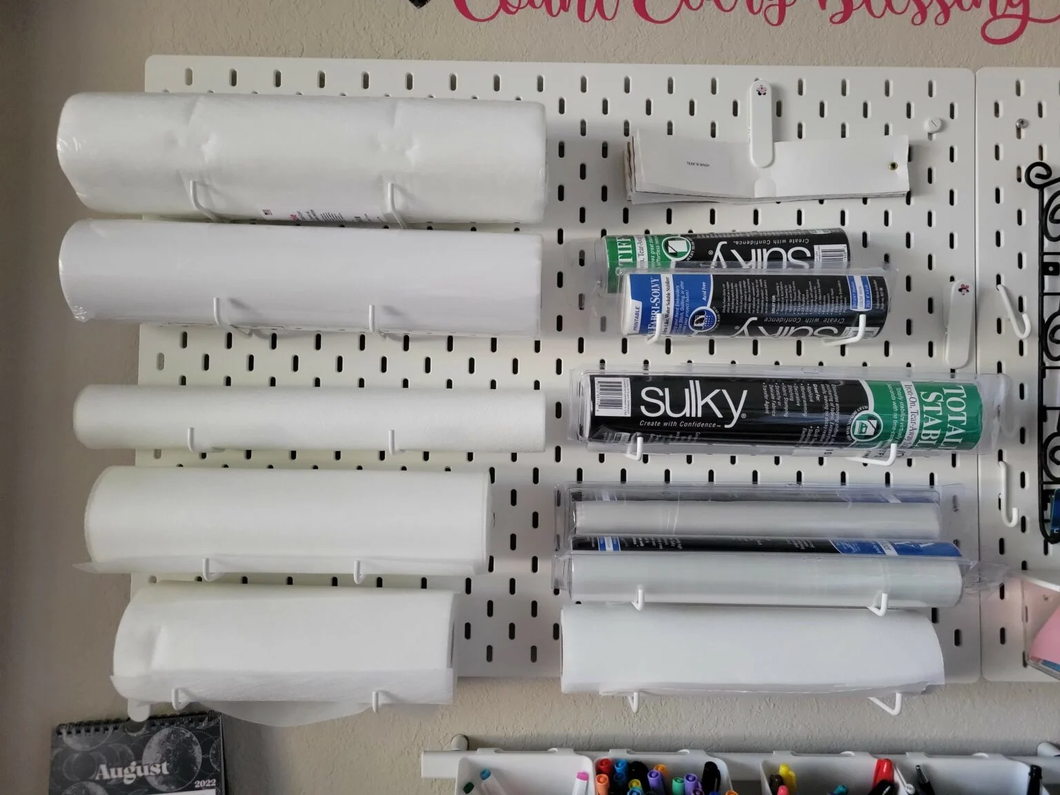Types of embroidery stabilizers