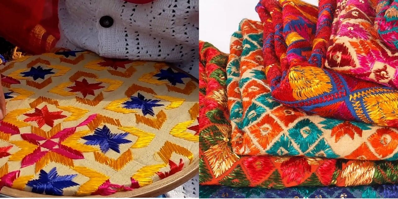 Embroidery Techniques phulkari embroidery
