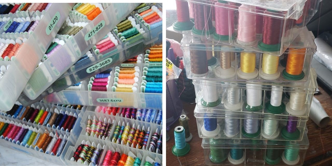 Embroidery Thread Organization Stitch Tangle-Free, storage boxes