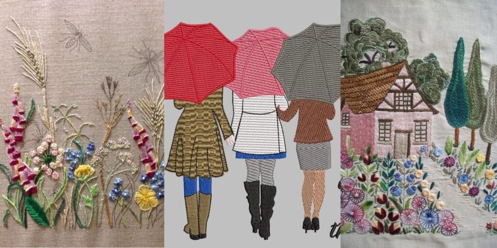 Machine Embroidery Project To Celebrate Spring