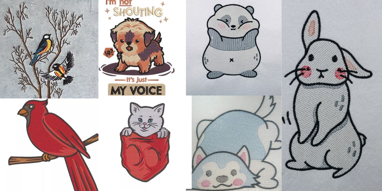 embroidery projects, animal embroidery